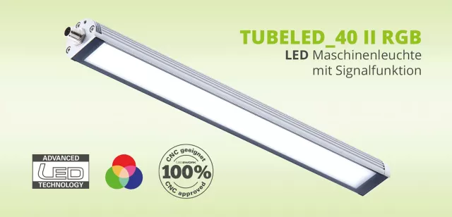 Bild: LED Signalleuchten: zum Beleuchten von Arbeitsbereichen mit Signalfunktion über Wechsel der Lichtfarbe