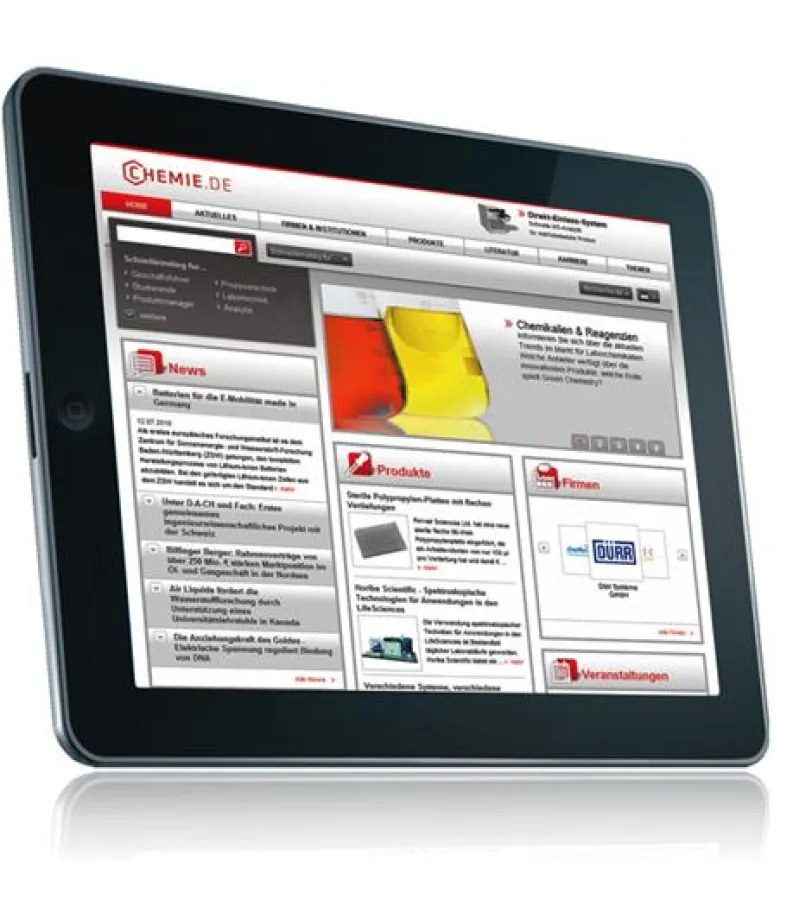 Alles neu: das Fachportal chemie.de nach dem Relaunch