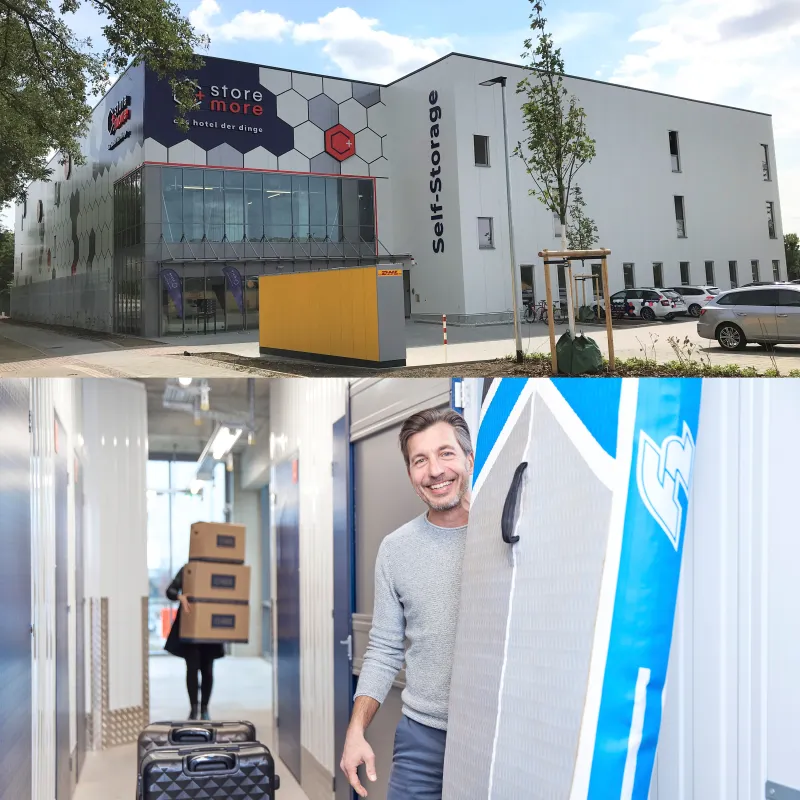 Innen wie außen ein Hingucker: die Filialen von storemore sind modern, hell und sauber. (© storemore)