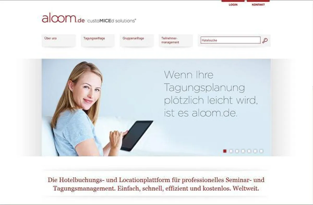 Mit modernisiertem Webauftritt auf Erfolgskurs - www.aloom.de