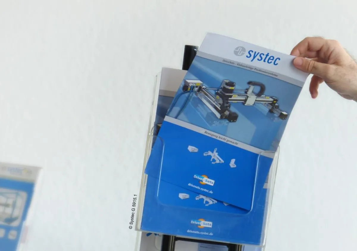 Komplett runderneuert hat die Systec GmbH Ihr DriveSets-Prospekt