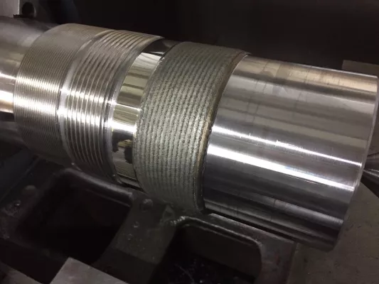 Bild: Aufarbeitung durch Laserauftragschweißen