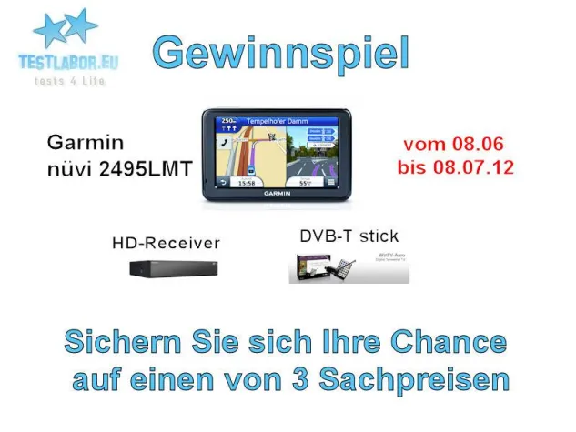 Bild: Gewinnspiel gestartet. 5 tolle Sachpreise zu gewinnen