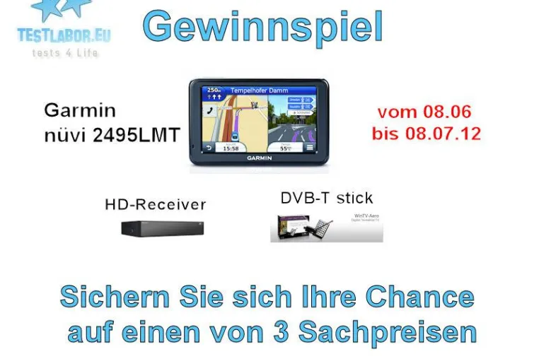 Gewinnspiel gestartet. 5 tolle Sachpreise zu gewinnen Bild: Gewinnspiel gestartet. 5 tolle Sachpreise zu gewinnen