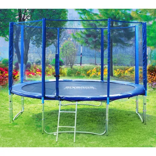 Bild: Trampoline und die Kinder hüpfen vor Freude