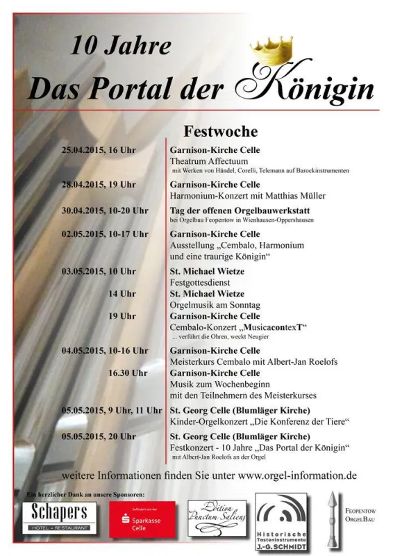 Plakat Festwoche: 10 Jahre