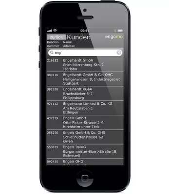 Bild: Neue Enterprise App von engomo unterstützt mobiles Handling von Unternehmensdaten auf Smartphone und Tablet