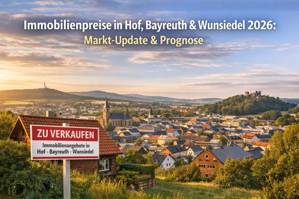 Bild: Immobilienpreise in Hof, Bayreuth und Wunsiedel: Markt-Update für Eigentümer (2026)