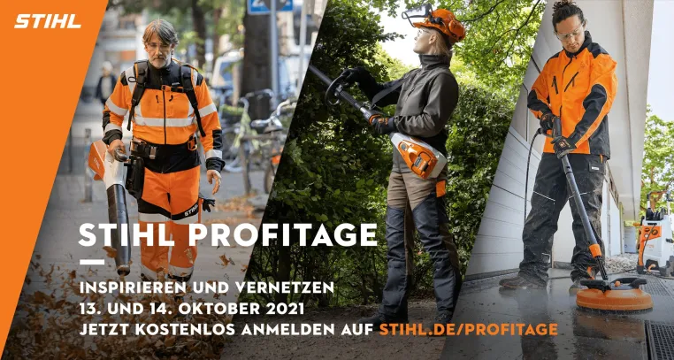 Online und kostenlos: Am 13. und 14. Oktober finden die ersten STIHL Profitage statt Bild: Online und kostenlos: Am 13. und 14. Oktober finden die ersten STIHL Profitage statt