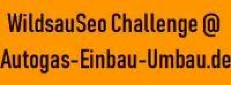 Bild: Autogas-Einbau-Umbau.de nimmt mit einer eigenen Subdomain an der WildsauSeo Challenge von SEO-DAY teil!