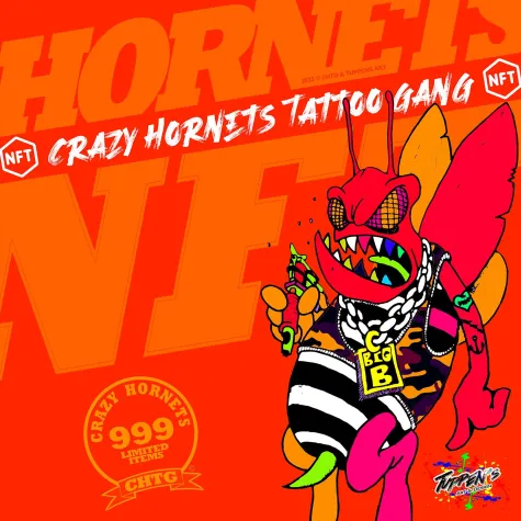Bild: "Crazy Hornets Gang" NFT Art Projekt
