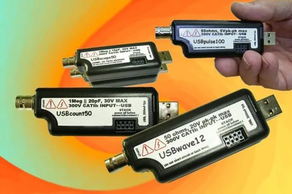 Bild: 12MHz Funktionsgenerator im USB-Stick Format mit LabVIEW VI