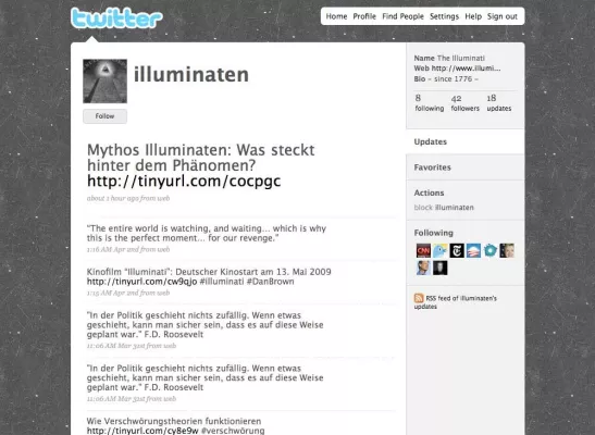 Illuminati-News jetzt auch auf twitter Bild: Illuminati-News jetzt auch auf twitter