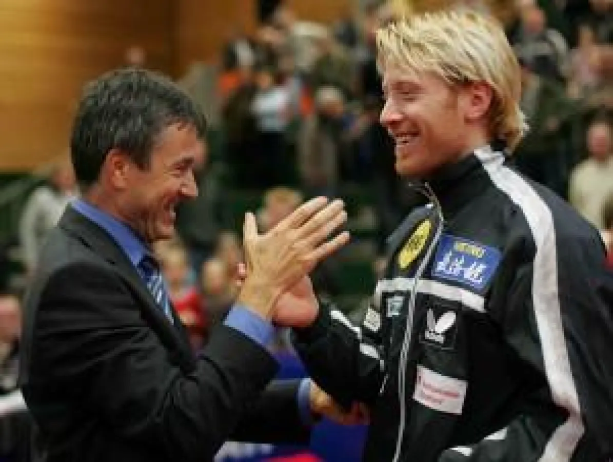 Gehen zuversichtlich in die DTTL-Finalspiele Die Borussen Andreas Preuß (links) und Christian Süß