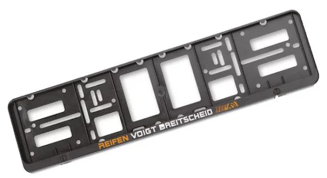 Werbemittel der Woche: Nummernschildhalter Bild: Werbemittel der Woche: Nummernschildhalter