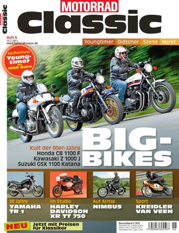 Ab sofort mit aktuellen Oldtimerpreisen von classic-car-tax: Die frisch überholte Motorrad Classic
