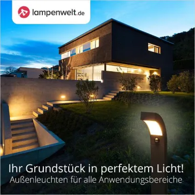 Bild: Jeden Bereich des Grundstücks optimal beleuchten - Neue Themenwelt im Onlineshop der Lampenwelt GmbH