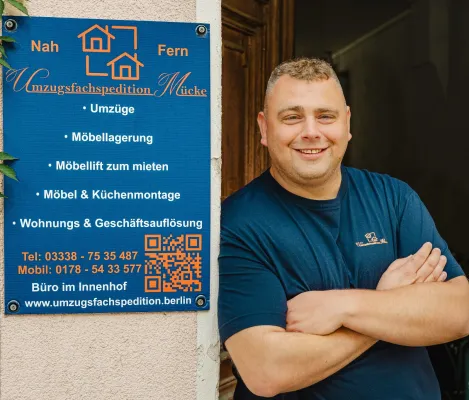 Bild: Umzugsunternehmen Berlin & Brandenburg: Michele Mücke über 21 Jahre und 15.000 Umzüge