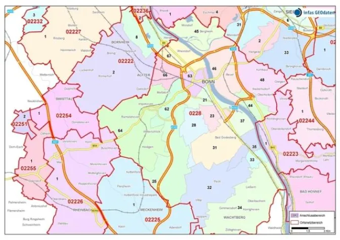 Bild: Die Bundesnetzagentur nutzt präzise Geodaten