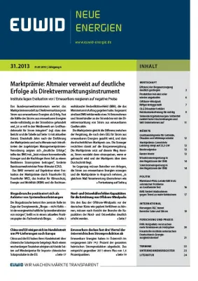 Bild: Marktprämie: Altmaier verweist auf deutliche Erfolge als Direktvermarktungsinstrument