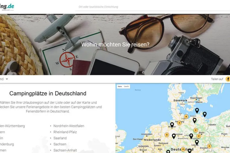 Bild: KoobCamp präsentiert die neue Seite Camping.de für deutschsprachige Touristen