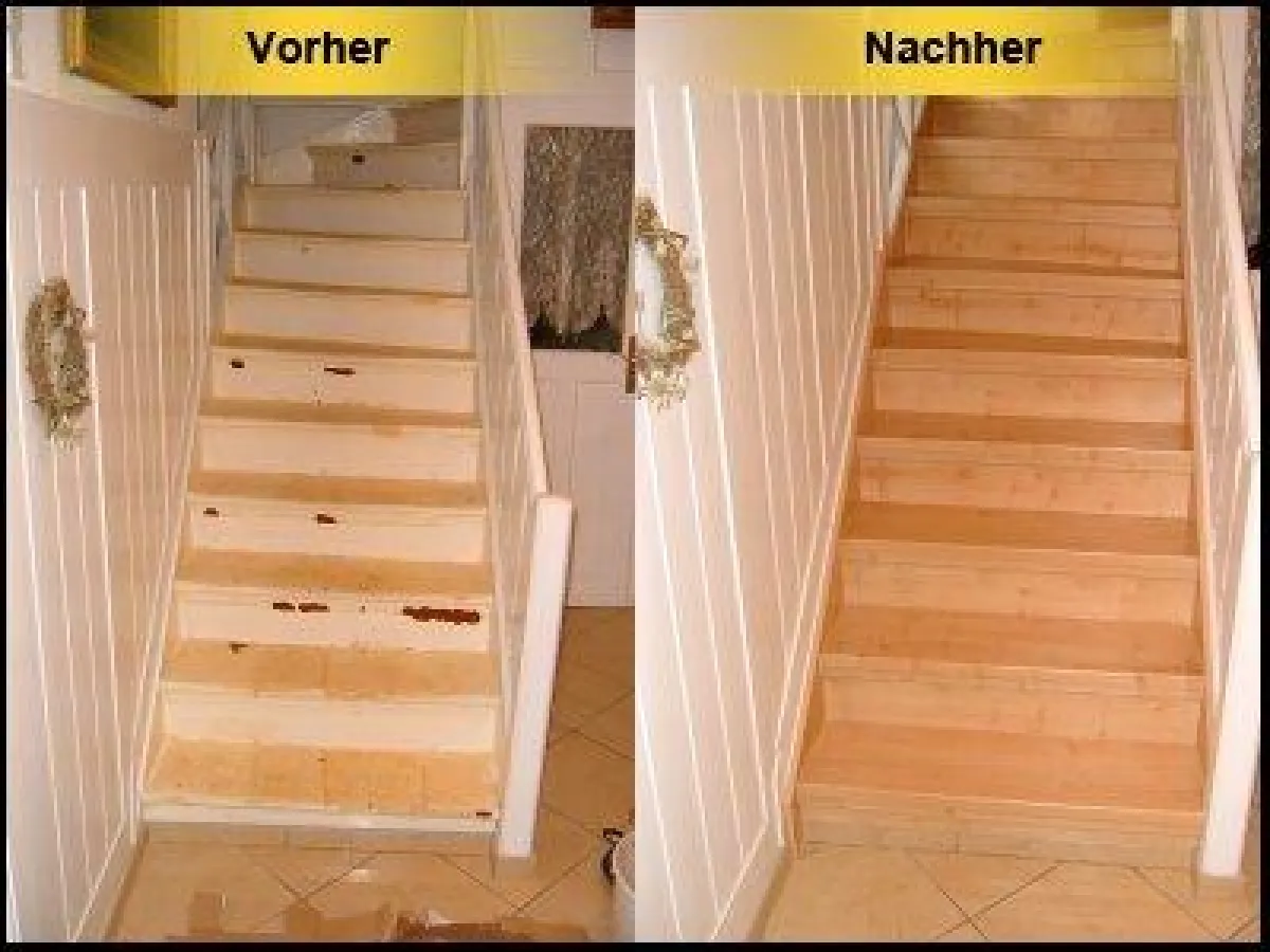 Trepperenovierung Ahorn