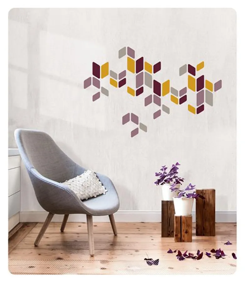 Wandsticker 'Sticker statt Stuck' (cats on appletrees)