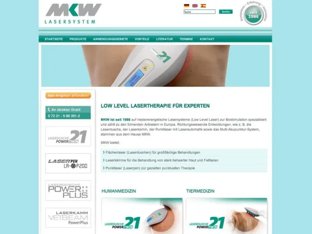 Bild: MKW präsentiert Lasersysteme auf der MEDICA 2012