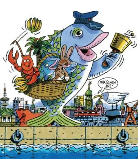 Bild: Vor der Kunst kommt der Fisch