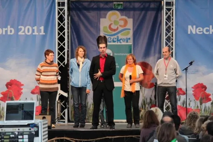 Bild: Mentalist Alexander Hartmann zu Gast beim Neckarblühen 2011