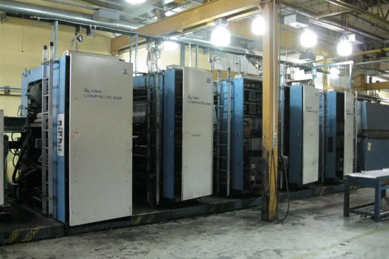 Bild: Freihandverkauf einer Druckmaschine KBA Compacta 216