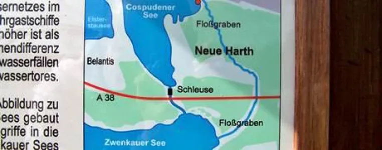 Bild: Leipziger Neuseenland: Harthkanal punktet vor Wasserschlange