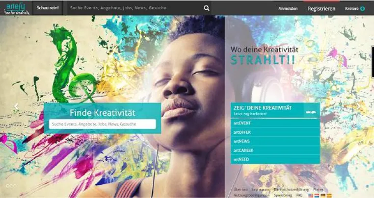 artefy öffnet die Tür zu Kreativität - DIE ERSTE CREATIVITY-MALL ARTEFY.COM VERNETZT DIE KREATIVWIRTSCHAFT Bild: artefy öffnet die Tür zu Kreativität - DIE ERSTE CREATIVITY-MALL ARTEFY.COM VERNETZT DIE KREATIVWIRTSCHAFT