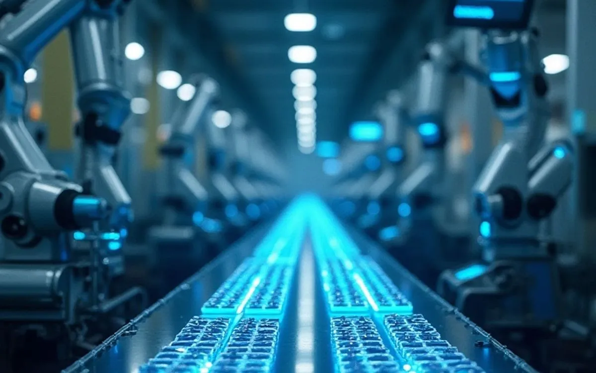 Batteriefertigung (© KI-generiertes Bild)