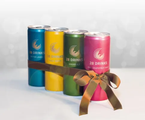 Bild: Kunterbunte Geschenkideen mit 28 DRINKS Bitter-Limonaden