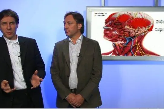 Bild: Medizin-TV: Interview mit Dr. Caspari / A. Maurer zu erblich bedingtem Haarausfall auf Sendung