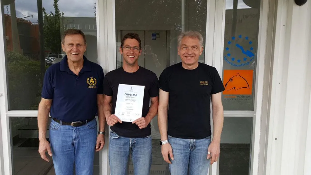 Auszeichnung zum Trimix Examiner