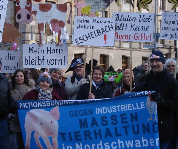 Bild: 2. Donauwörther Demo gegen Tierfabriken a´la Straathof, Wiesenhof und Co.