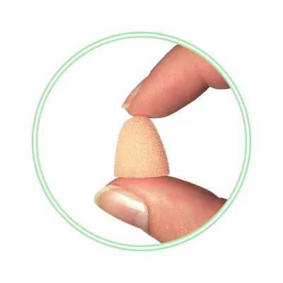 Bild: Elektrostatische Staub- & Schadstoff-Filter für die Nase