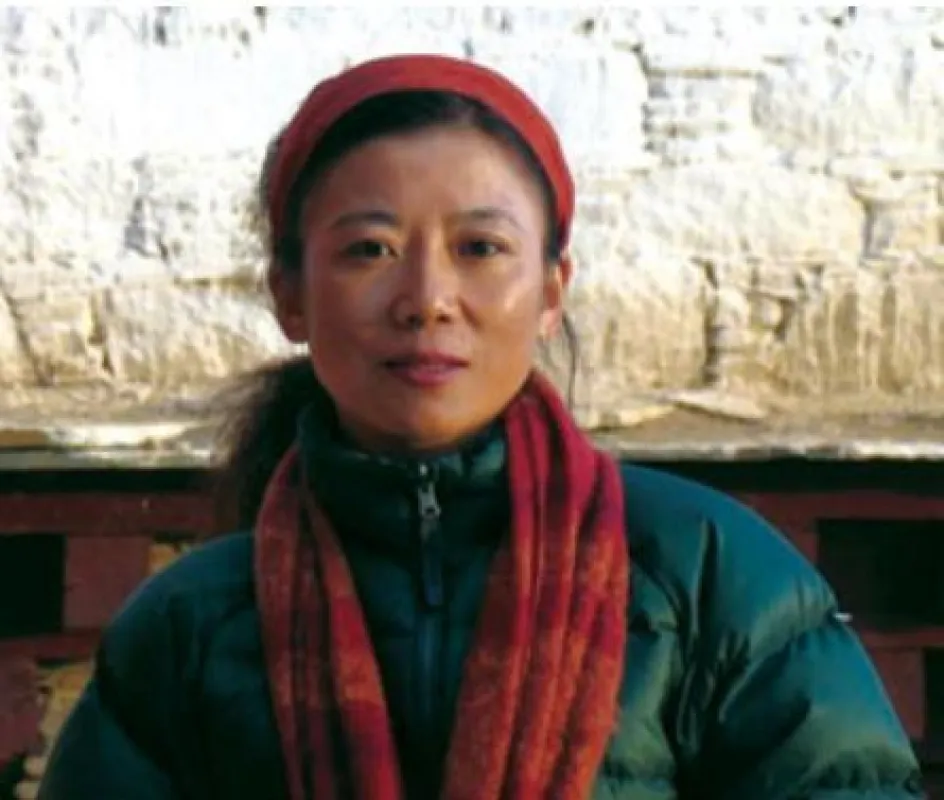 Tsering Woese, tibetische Poetin und Verfasserin dieses Berichtes.