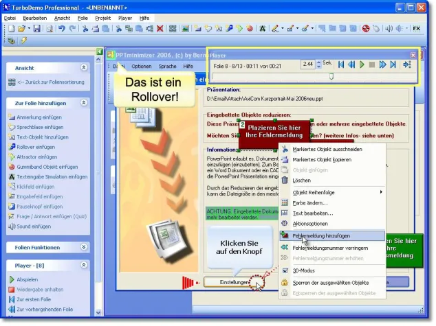 Bild: TurboDemo neue Version 7.5