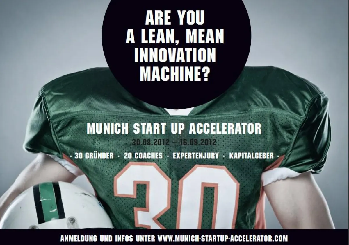 Munich Startup Accelerator 31.08. - 16.09. in München