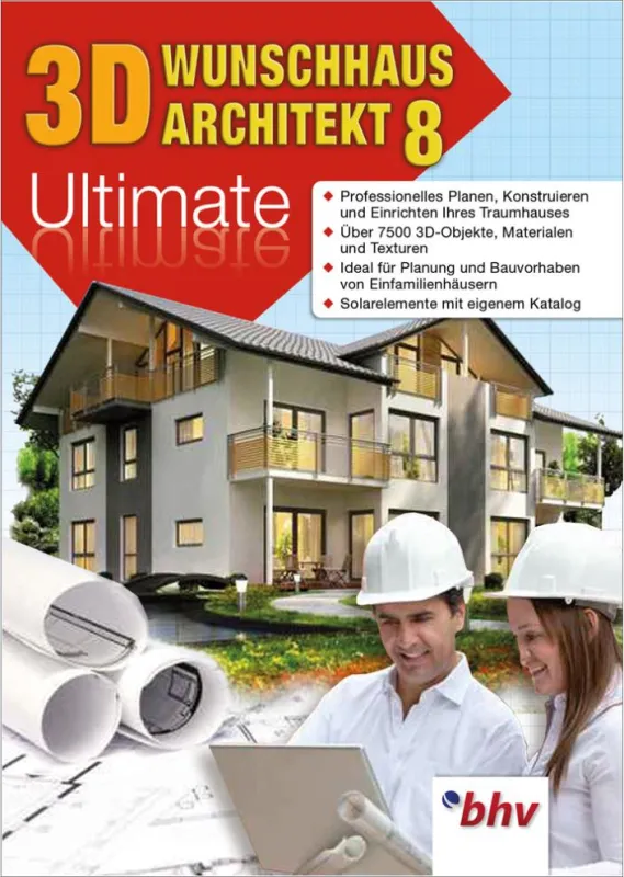 Keine Wünsche offen bei der Planung des Traumhauses lässt der 3D Wunschhaus Architekt 8 Ultimate.