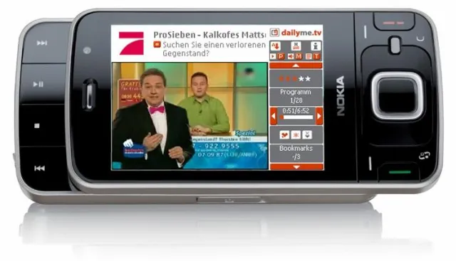 Bild: Mobiles Fernsehen für alle, Superhelden für die Hosentaschen - dailyme.tv auf Nokia N96 vorinstalliert