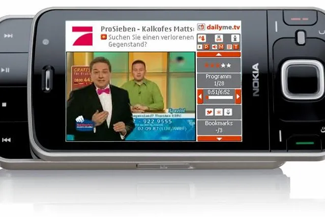 Bild: Mobiles Fernsehen für alle, Superhelden für die Hosentaschen - dailyme.tv auf Nokia N96 vorinstalliert