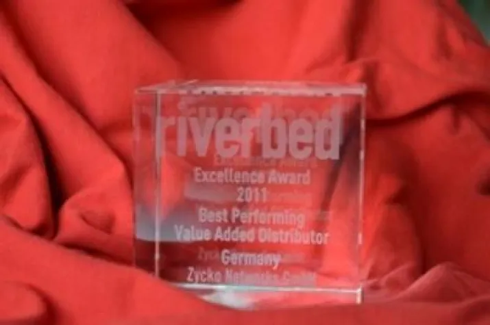 Bild: Zycko Networks erhält "Riverbed Excellence Award 2011" als "Best Performing Value Added Distributor Germany"