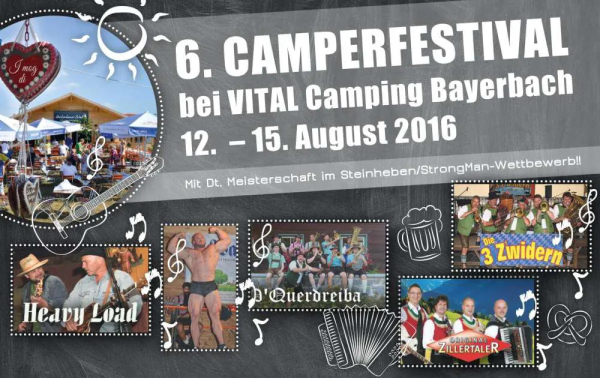 Fünf-Sterne-Wellness- und Ferienresort lädt zum 6. Camperfestival. ein.