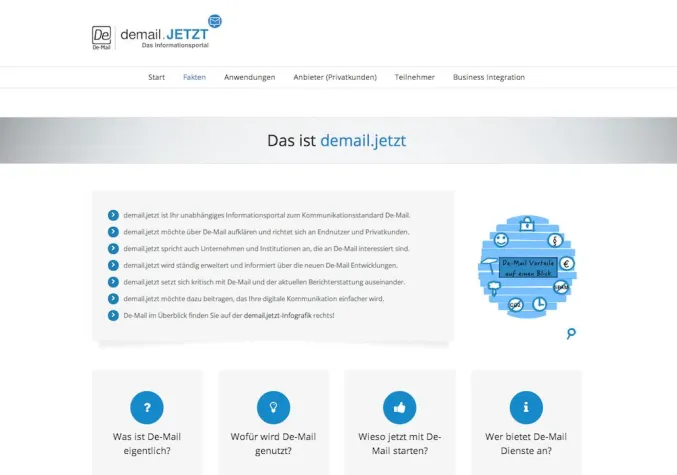 Bild: Neues & unabhängiges De-Mail Infoportal gelauncht