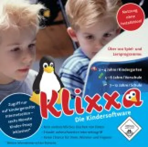 Neue Kinder-Live-CD – Klixxa, die geschützte Kinder-Computerwelt Bild: Neue Kinder-Live-CD – Klixxa, die geschützte Kinder-Computerwelt