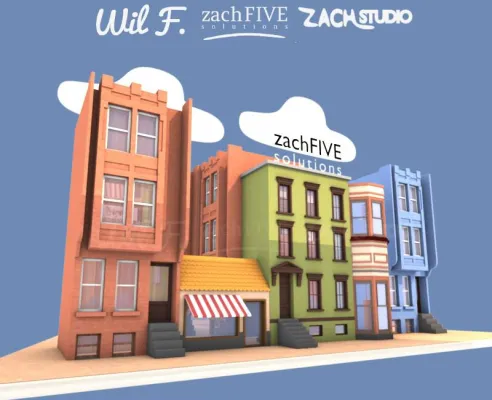 Bild: Hochdetaillierte 3D Gebäudelle für Tourismus- oder Unternehmenswerbung